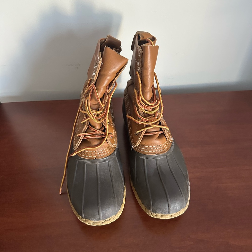 L.L. Bean Brown and Dark Brown Women's Duck Boots